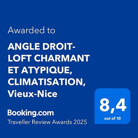 Angle Droit- Loft Charmant Et Atypique, Climatisation, Vieux-Nice Exterior foto